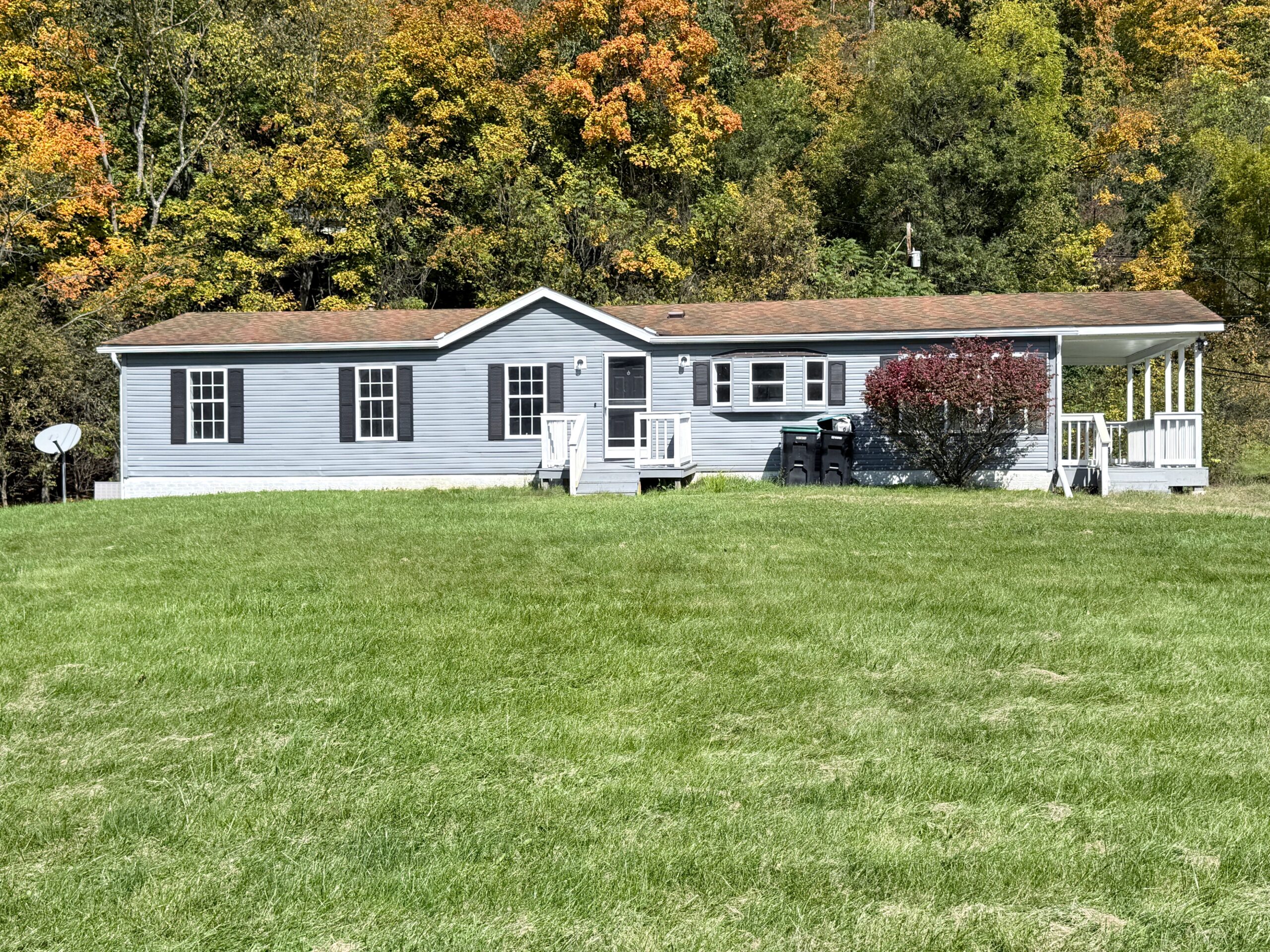 Front exterior of 120 Blythe Road in Morgan, Pennsylvania.